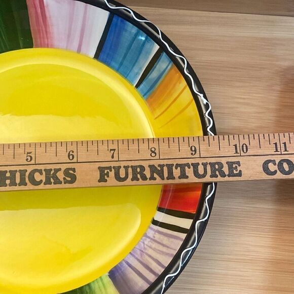 Certified International Serape Nancy Green Colorful Pasta Serving Bowl 9.5 inch - Picture 11 of 12